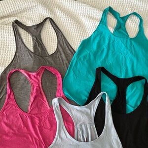 Lot of 5 Lululemon Tanks